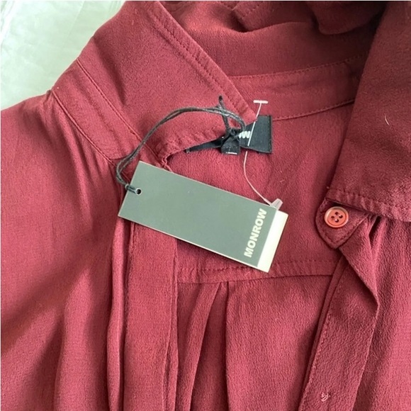 Monrow NWT long sleeve crepe jumpsuit - Picture 5 of 5